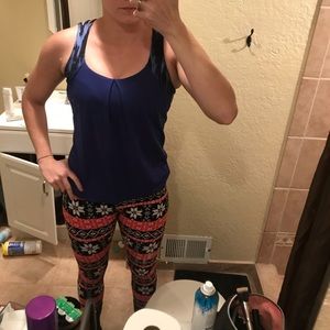 Lululemon tank top with sports bra attached.